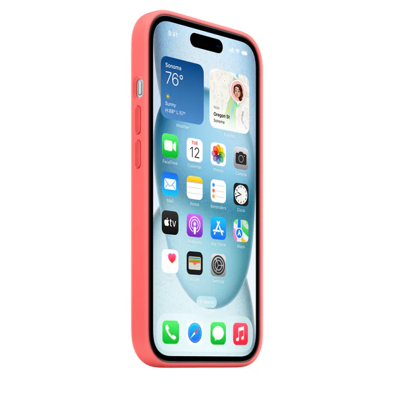 iPhone 15 Plus Silicone Goiaba - Image 3