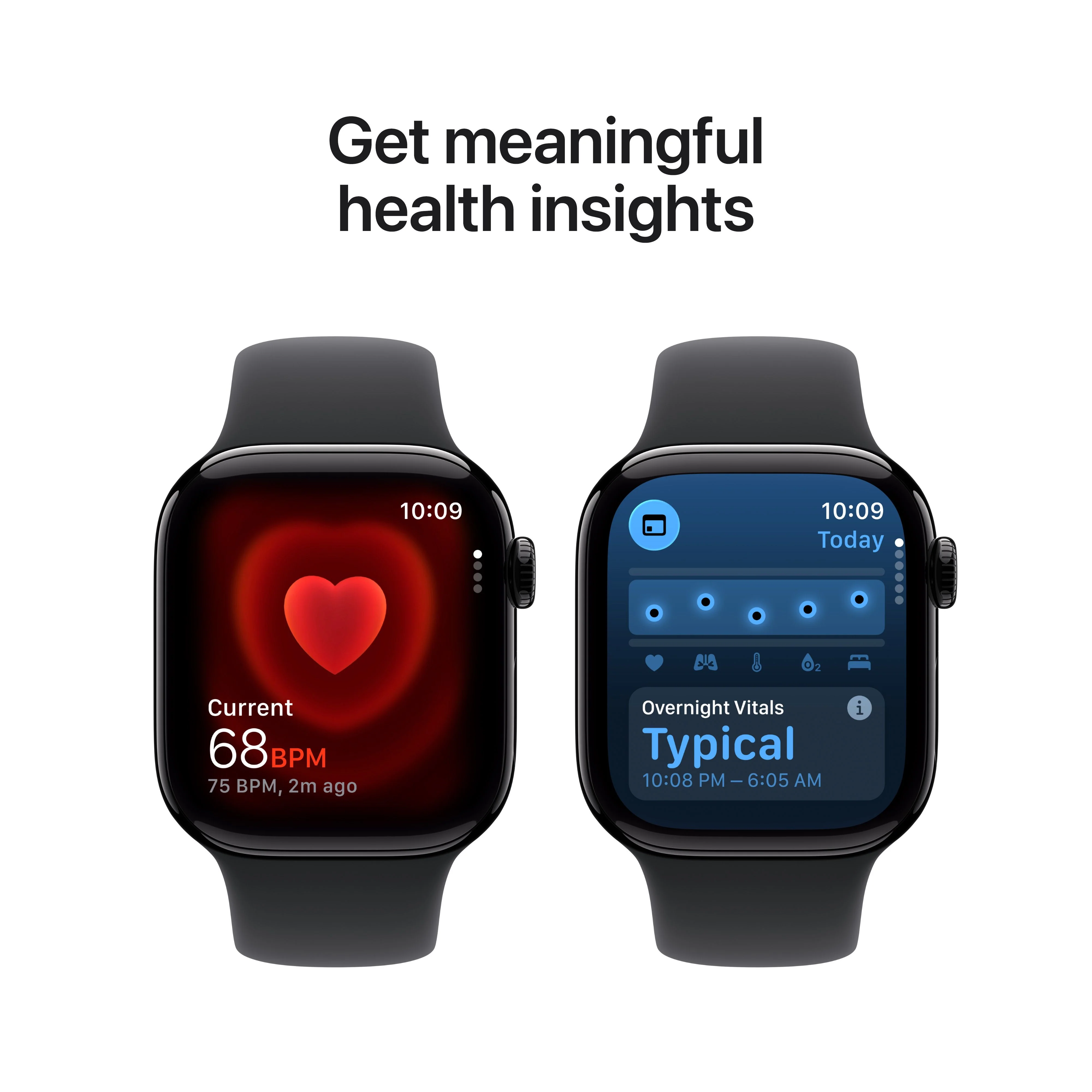 Apple Watch Series 11 GPS + Cellular, Caixa em alumínio preto brilhante de 42 mm com Bracelete desportiva preta - M/L - Image 5