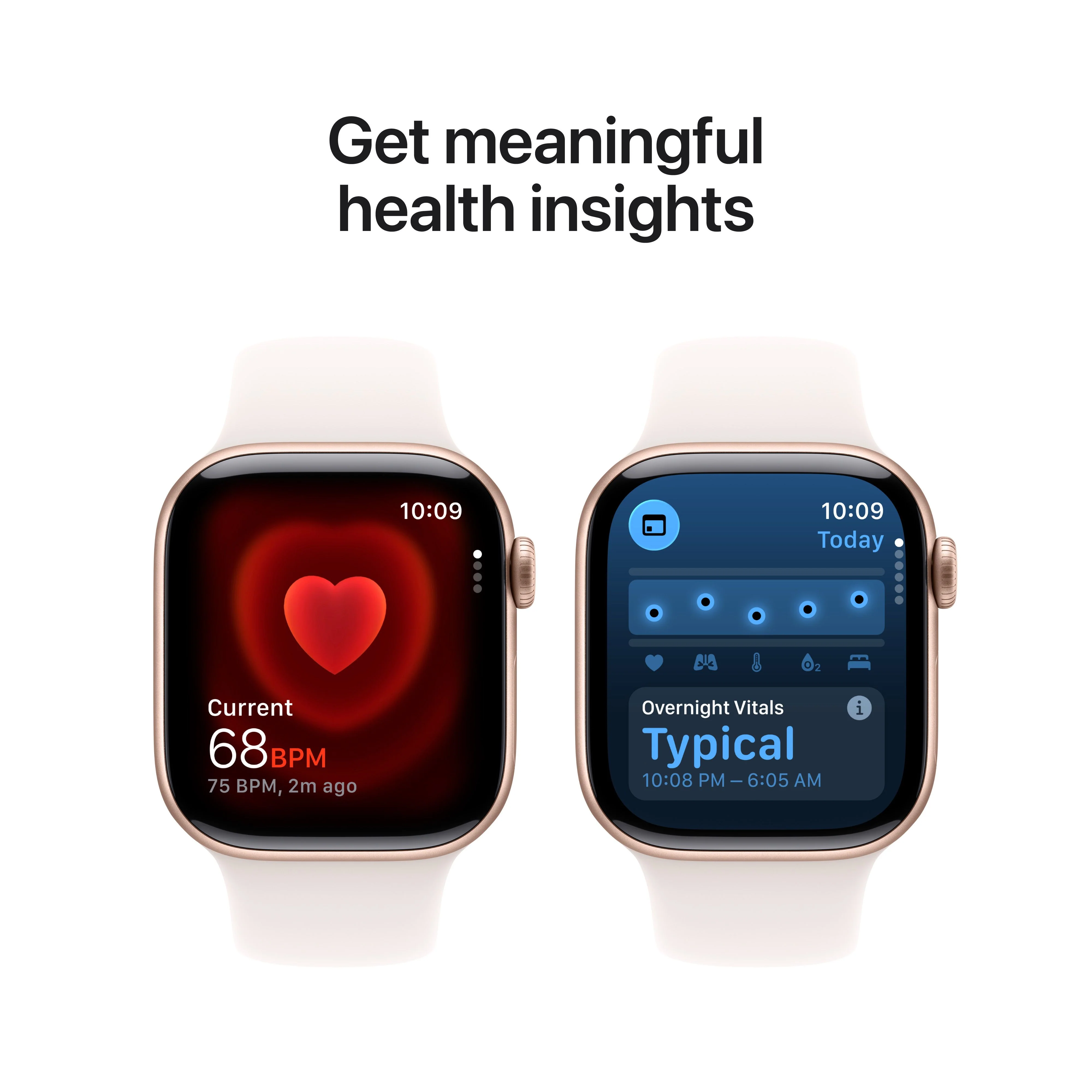 Apple Watch Series 11 GPS + Cellular, Caixa em alumínio rosa-dourado de 42 mm com Bracelete desportiva rosa leve - M/L - Image 5