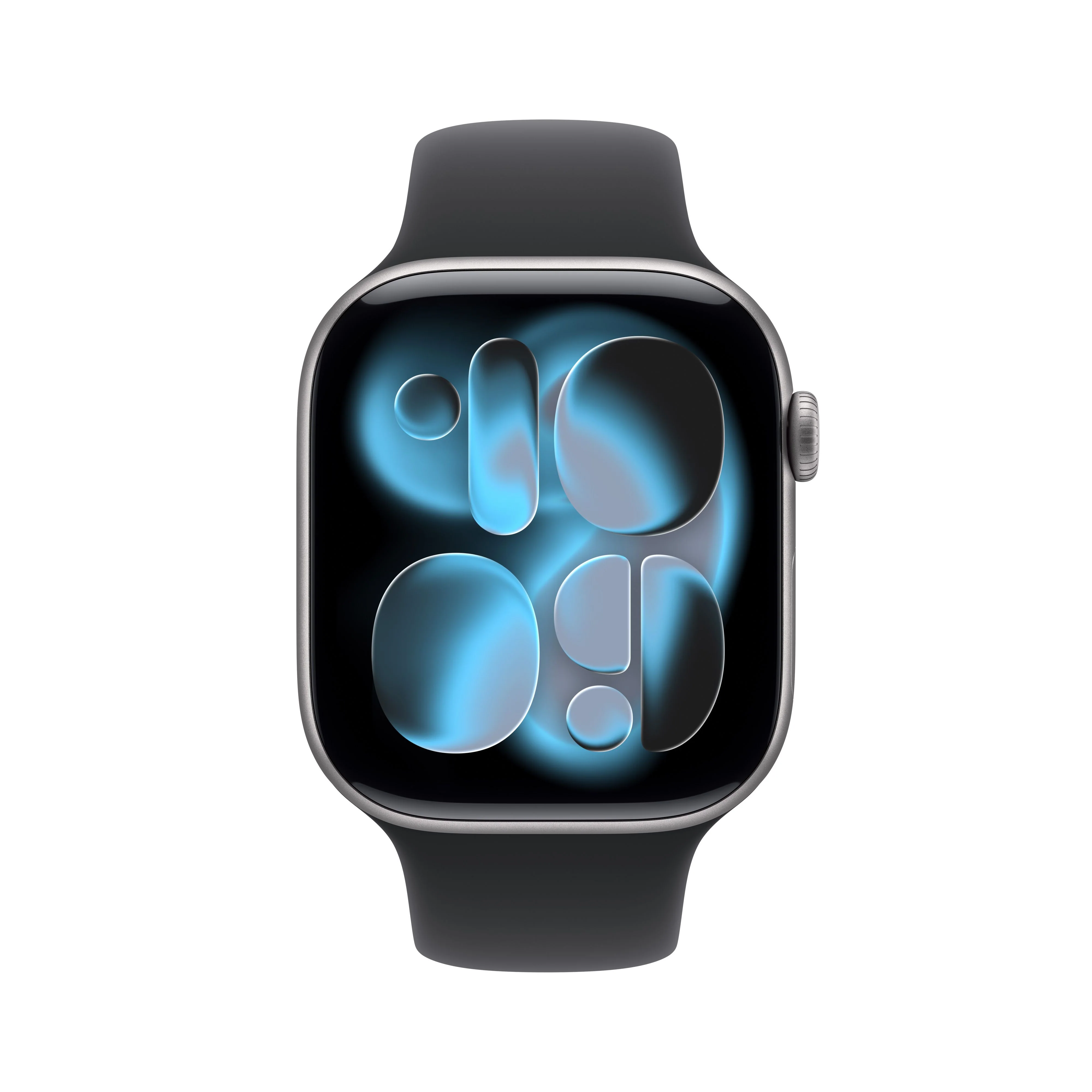 Apple Watch Series 11 GPS + Cellular, Caixa em alumínio cinzento sideral de 46 mm com Bracelete desportiva preta - S/M - Image 2