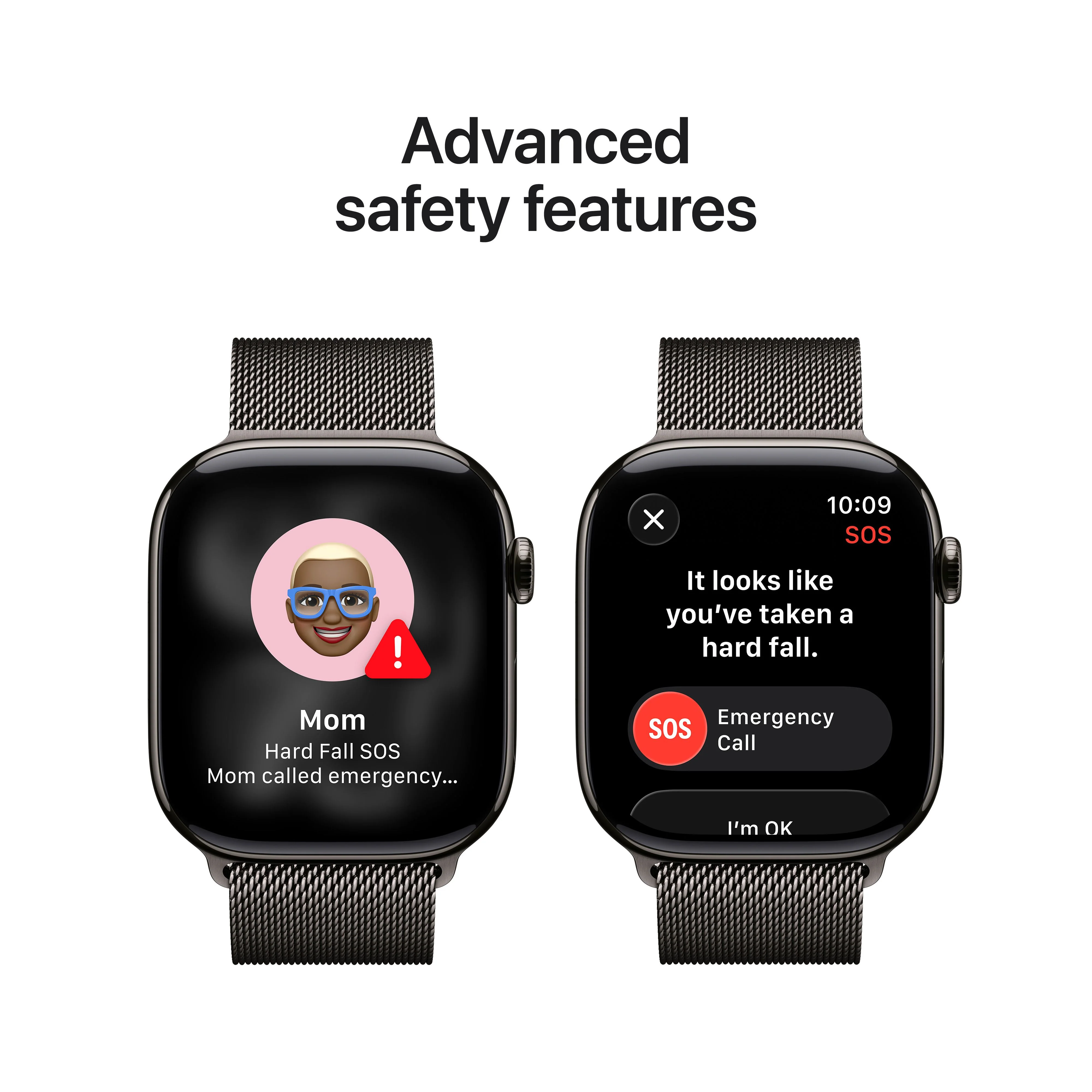 Apple Watch Series 11 GPS + Cellular, Caixa em titânio ardósia de 46 mm com Loop milanesa ardósia - S/M - Image 6