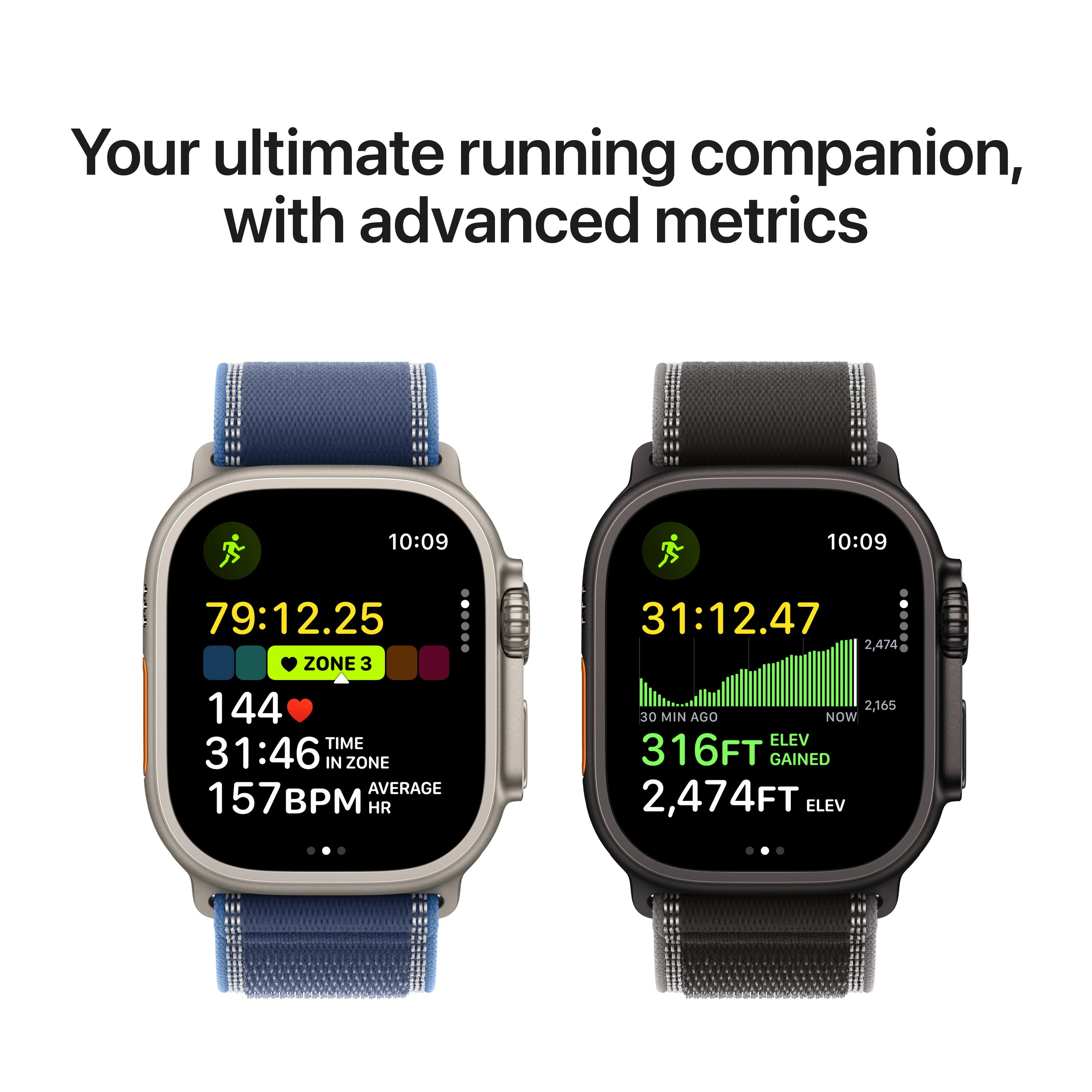 Apple Watch Ultra 3 GPS + Cellular, Caixa em titânio natural de 49 mm com Loop Alpine azul-claro - S - Image 4