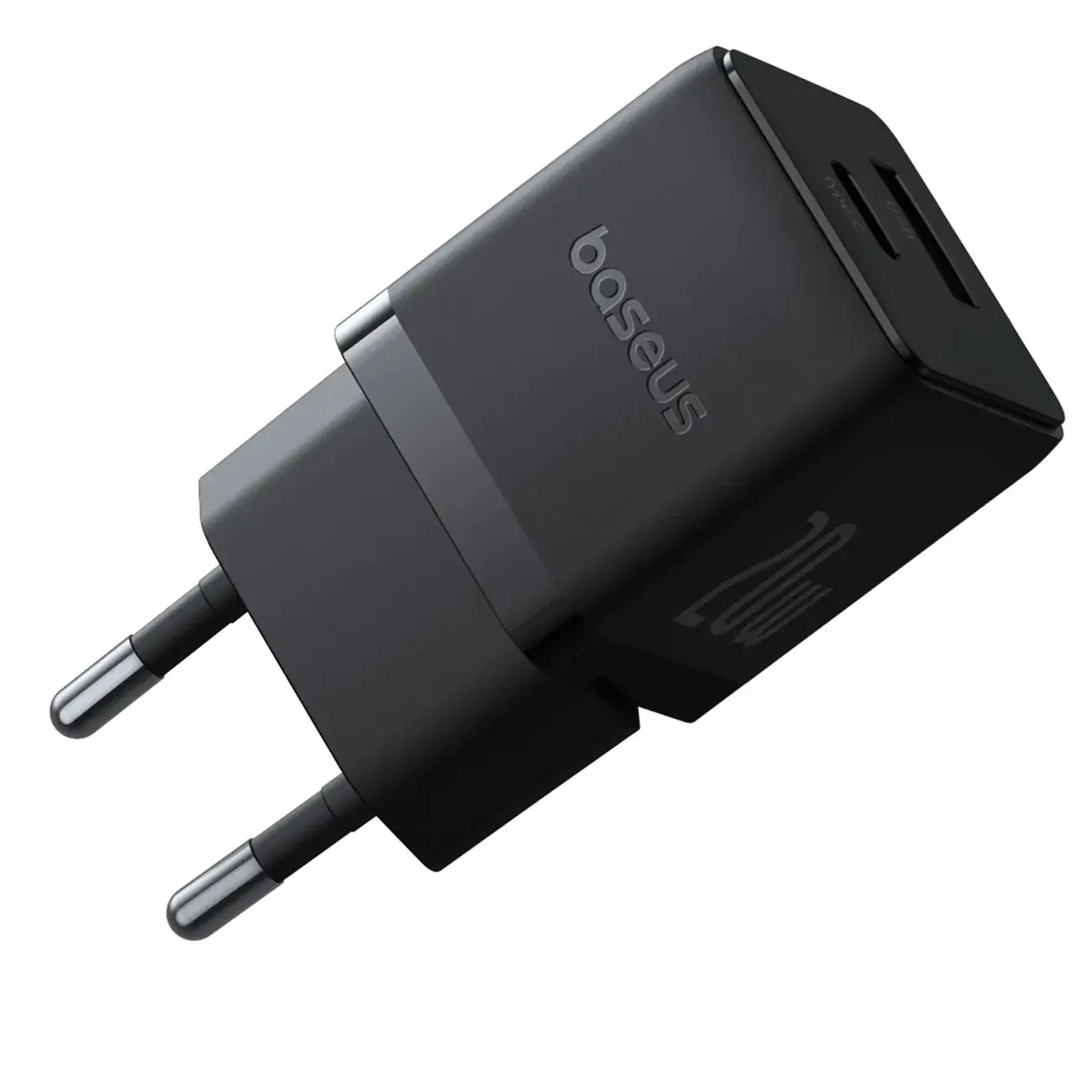 Baseus Carregador Palm Fast Charger C+U 20W Eu Cluster Black - Image 2