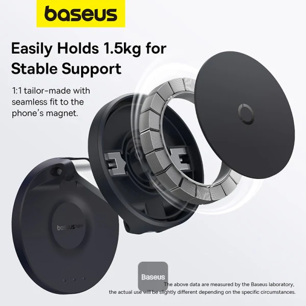 Baseus MagPro Magnetic Foldable Phone Mount Cluster Preto - Image 5