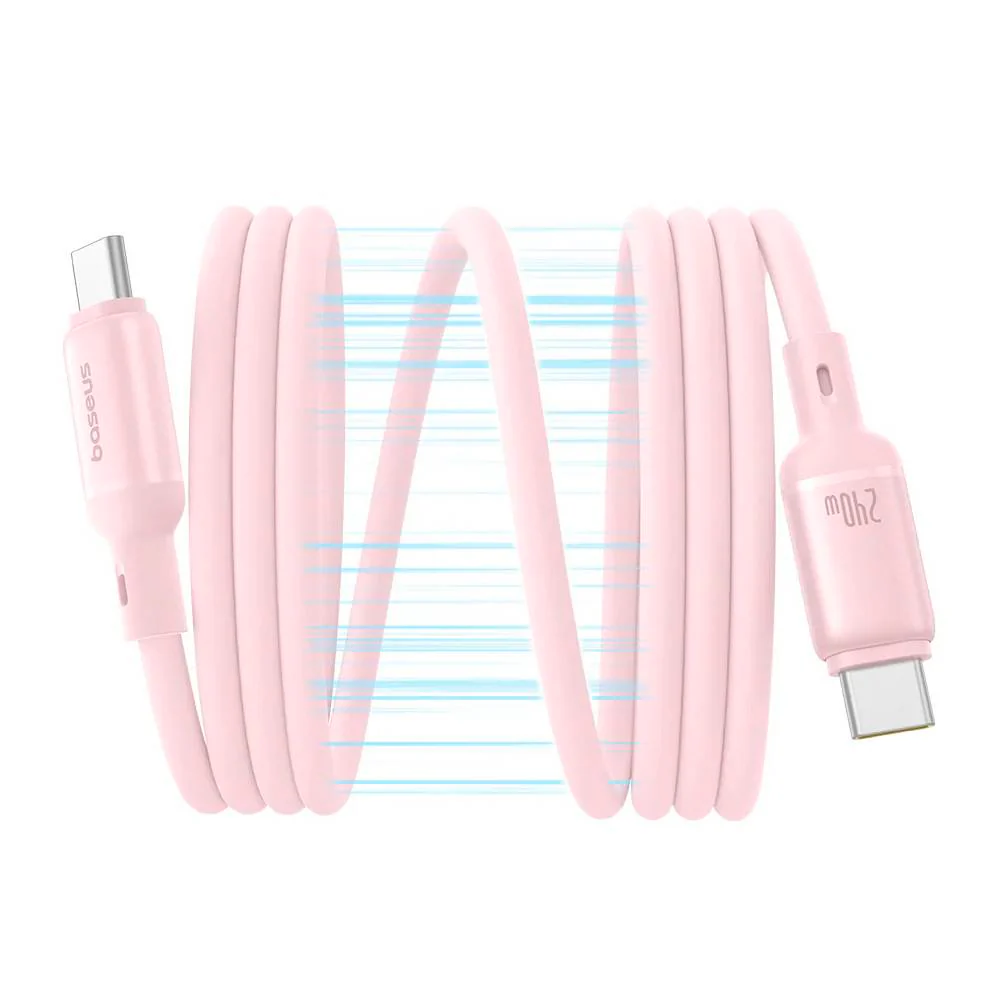 Cabo Magnetico Baseus Picogo Usb-C To Usb-C 240W 1M Baby Pink - Image 2