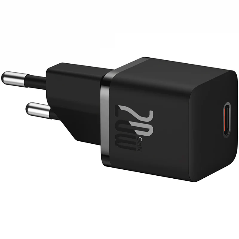 Carregador Baseus GaN5 Fast Charger (Mini) 1C 20W USB-C Preto - Image 3