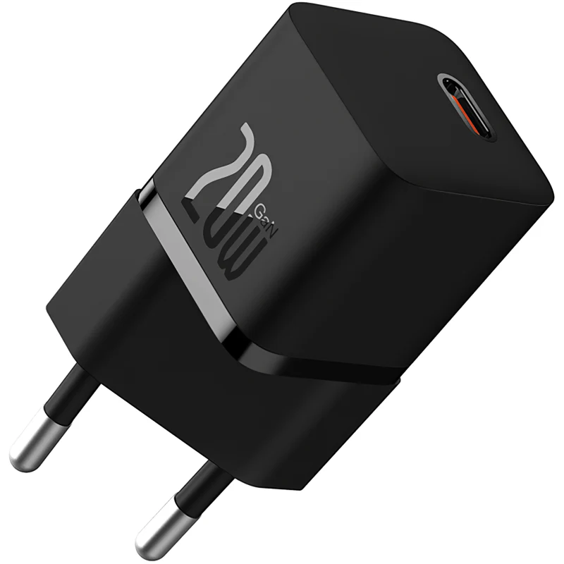 Carregador Baseus GaN5 Fast Charger (Mini) 1C 20W USB-C Preto - Image 6