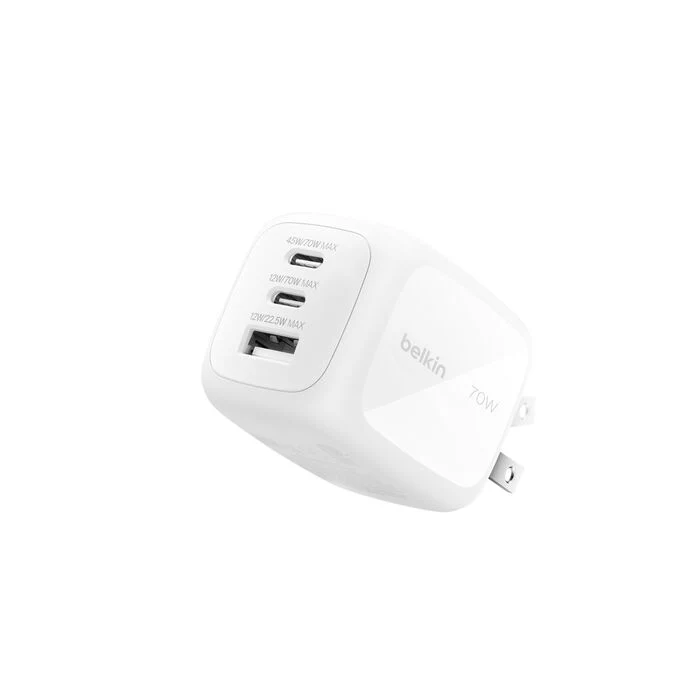 Carregador Belkin 70 w 2C1A + pontas tomada UK, EU, US - Image 3