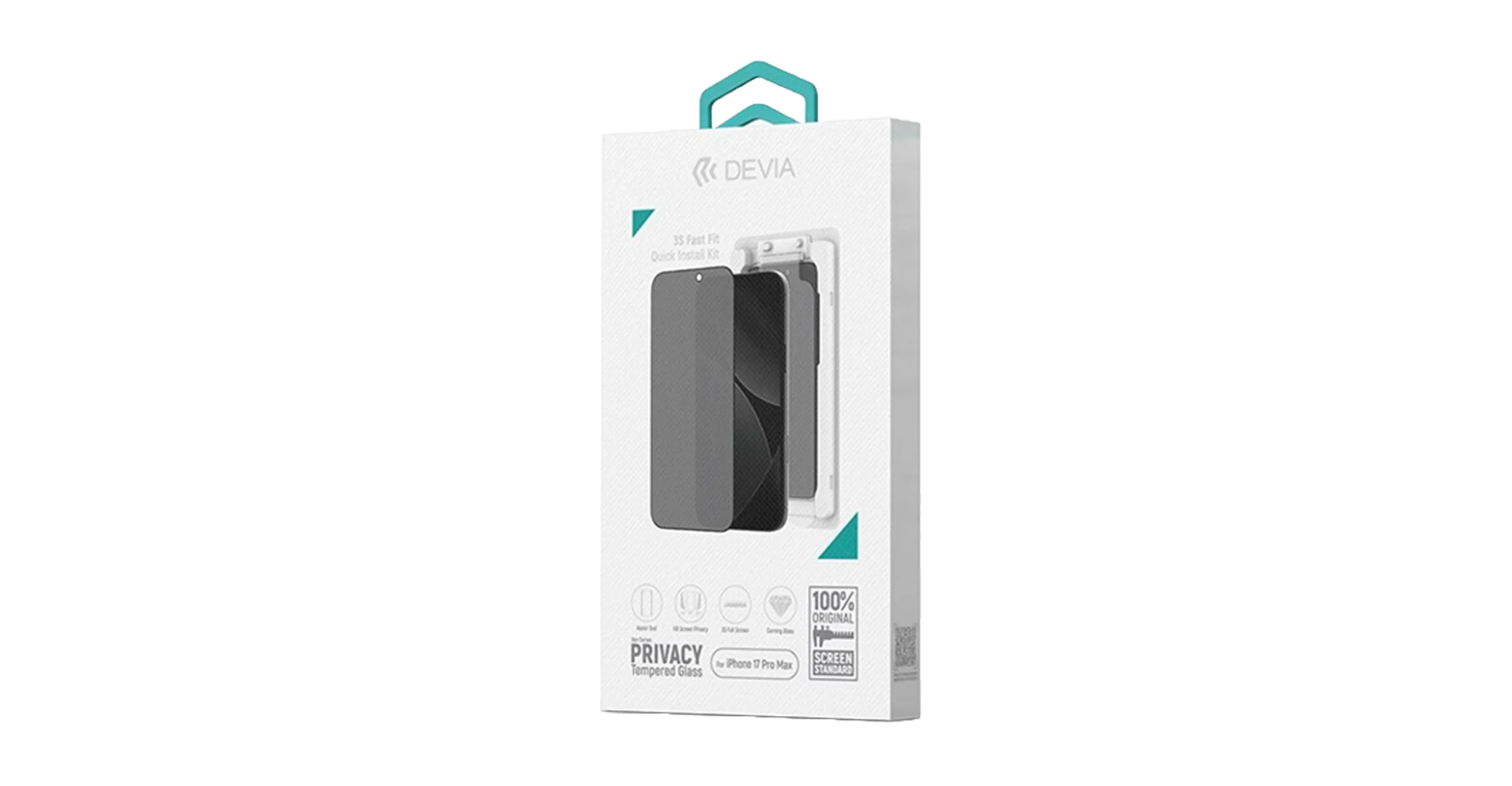DEVIA - Privacy Temp Glass iPhone 17 Pro (With instalation) - Image 3