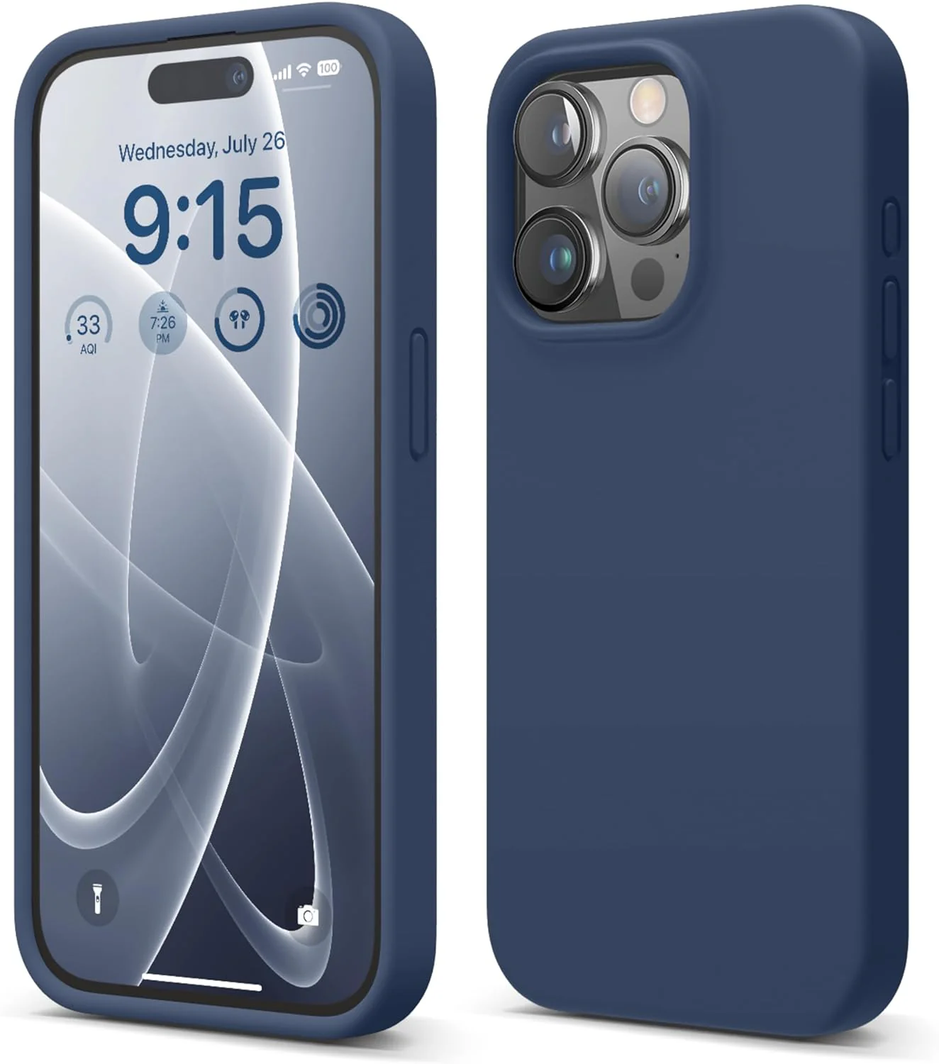 Capa Elago Silicone iPhone 15 Pro Jean Indigo
