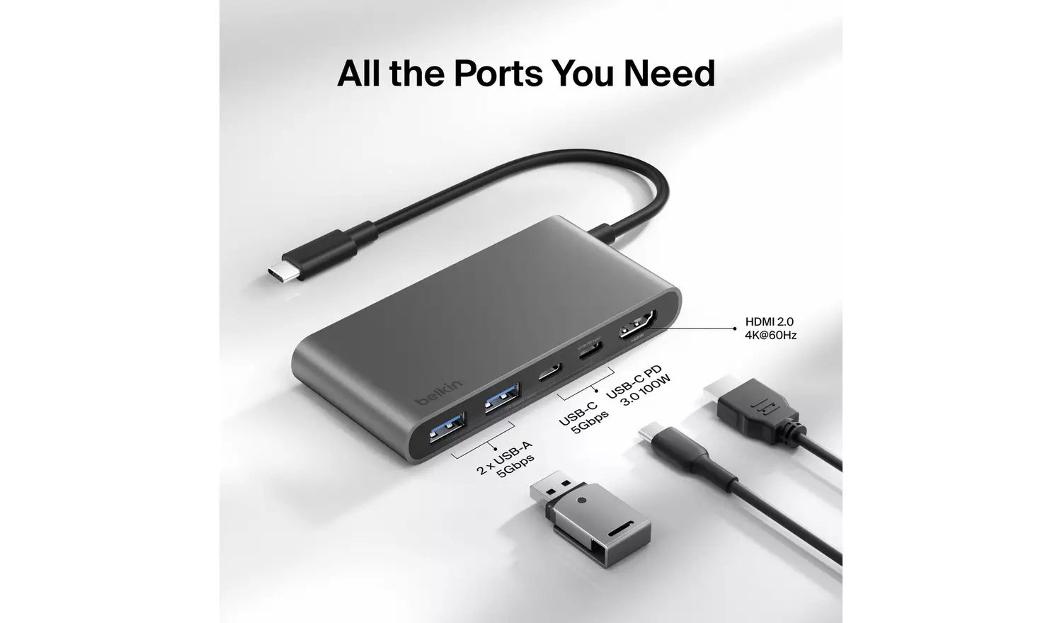 Hub Belkin USB 3.0 Belkin 4 portas + HDMI - Image 4