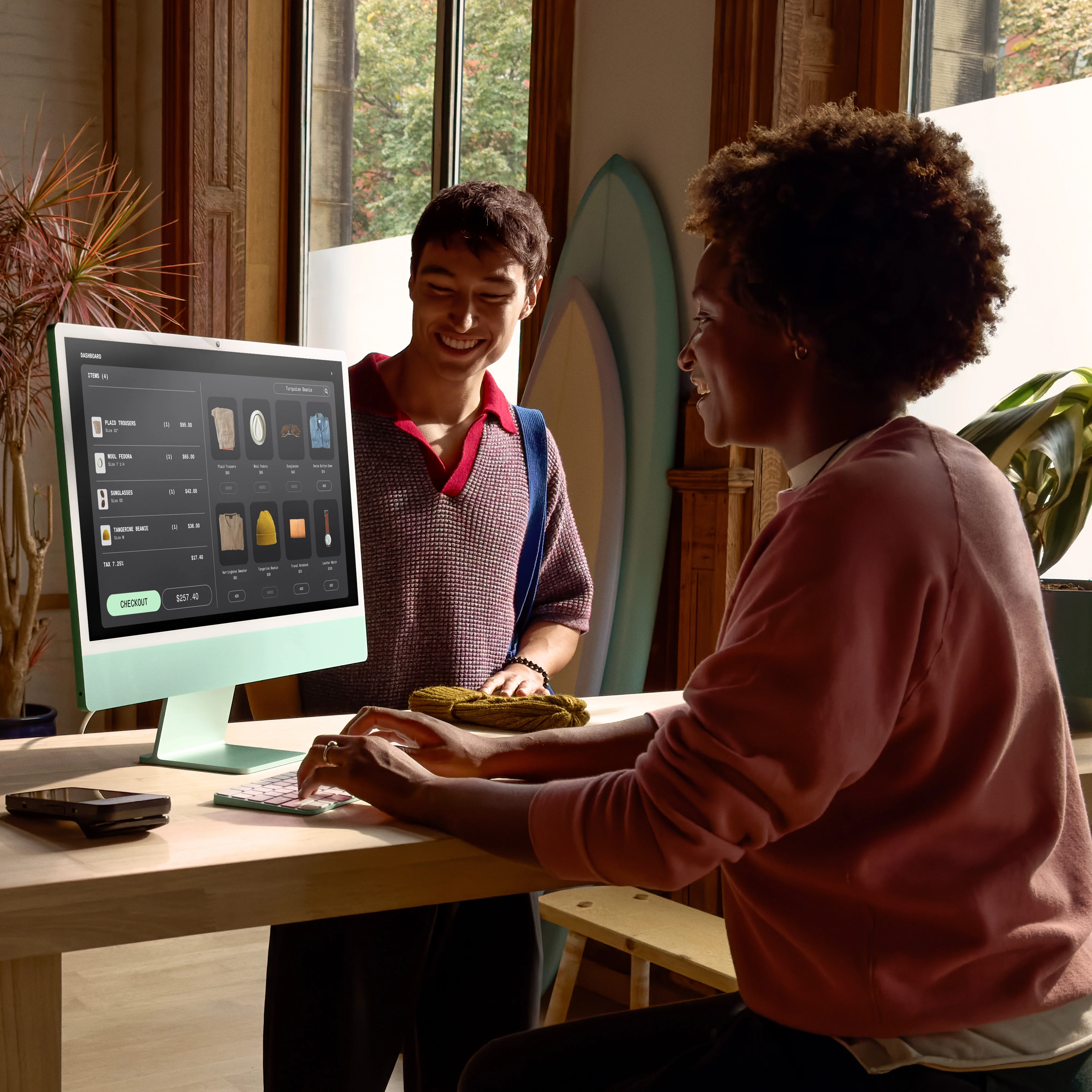 iMac com ecrã Retina 4,5K de 24 polegadas: Processador M4 da Apple com CPU 10-core e GPU 10-core, 24GB RAM, 512 GB SSD - Verde - Image 8