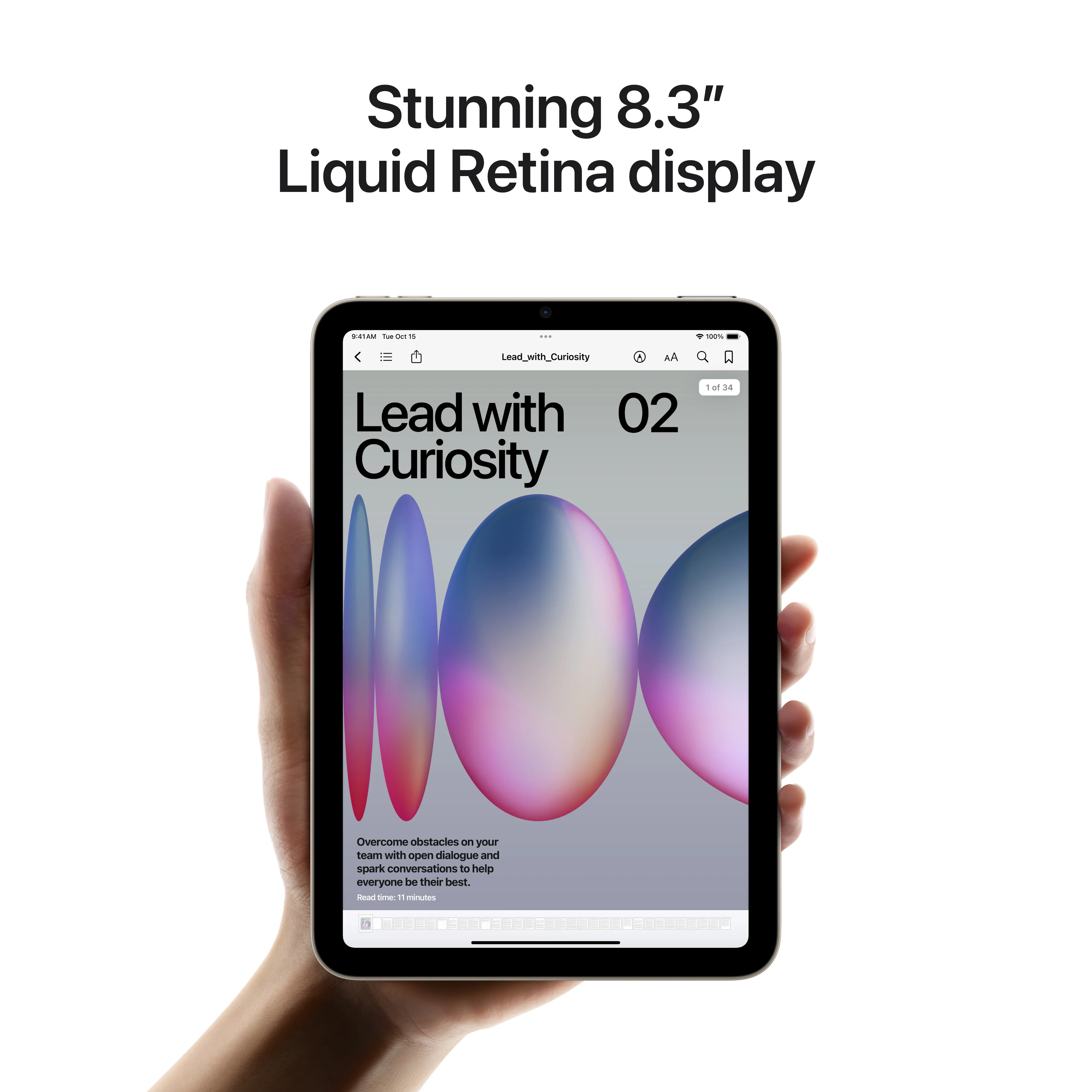 iPad mini Wi-Fi + Cellular 256 GB - Luz das estrelas (A17 Pro) - Image 5