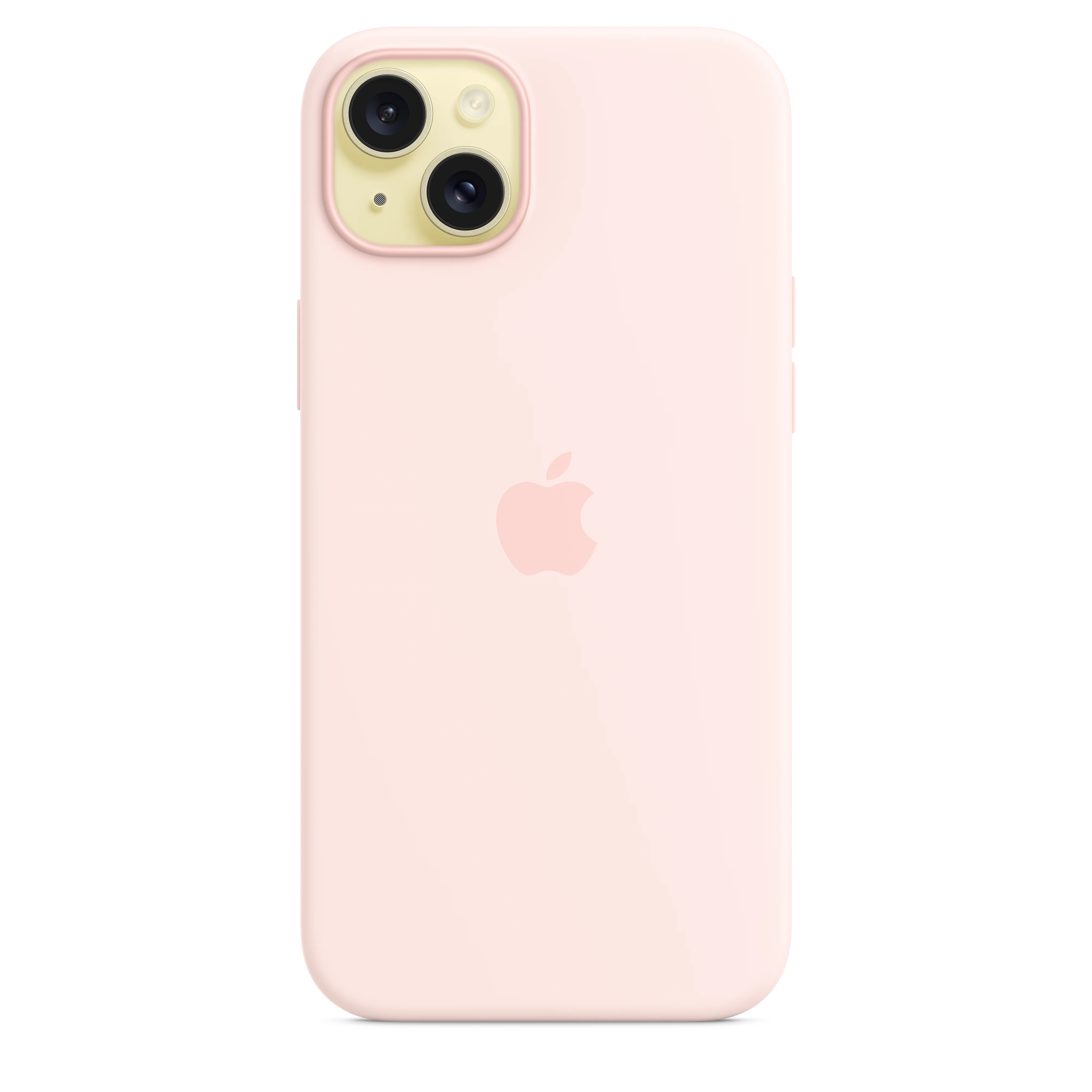 Capa em silicone com MagSafe para iPhone 15 Plus - Rosa-claro - Image 3