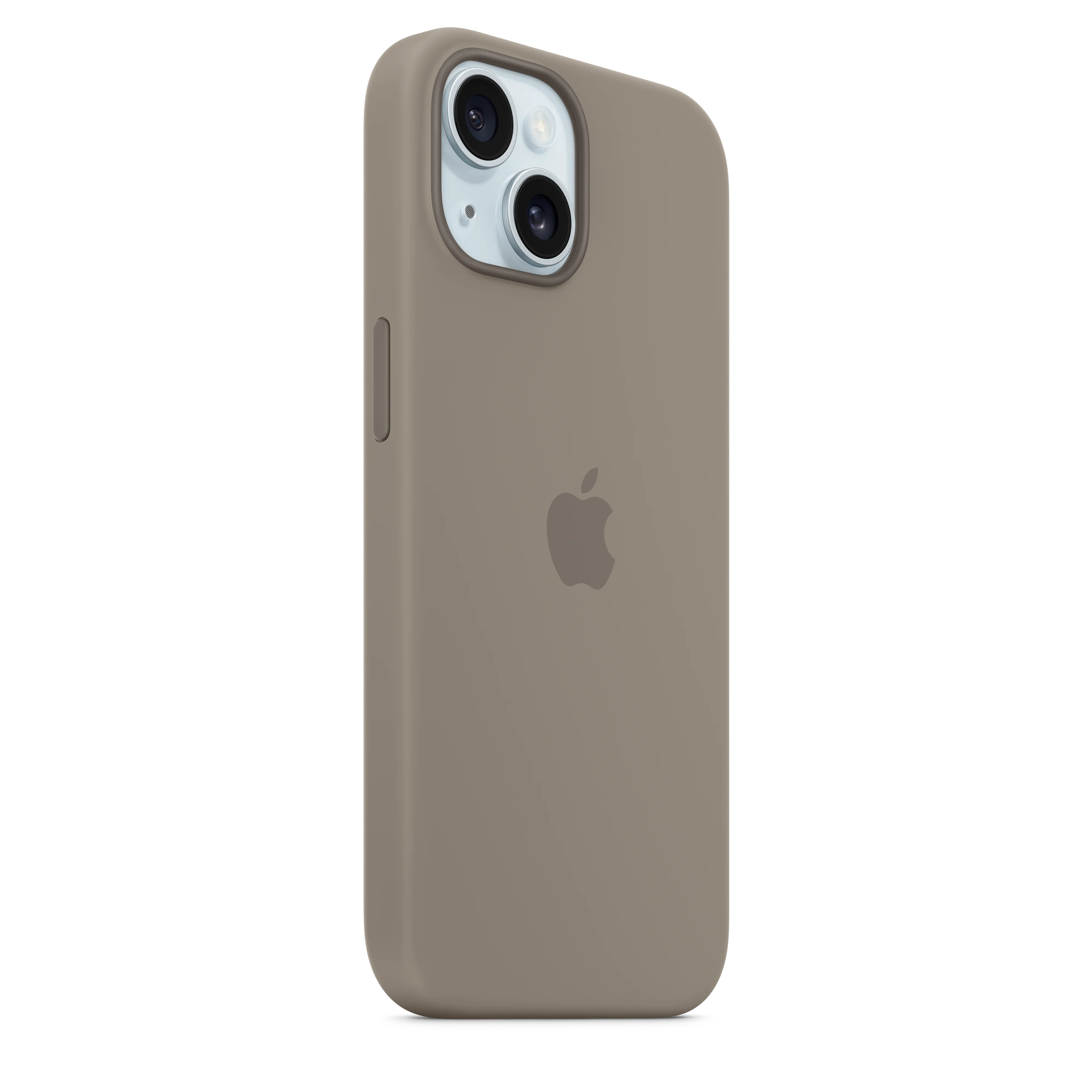Capa em silicone com MagSafe para iPhone 15 - Barro - Image 6