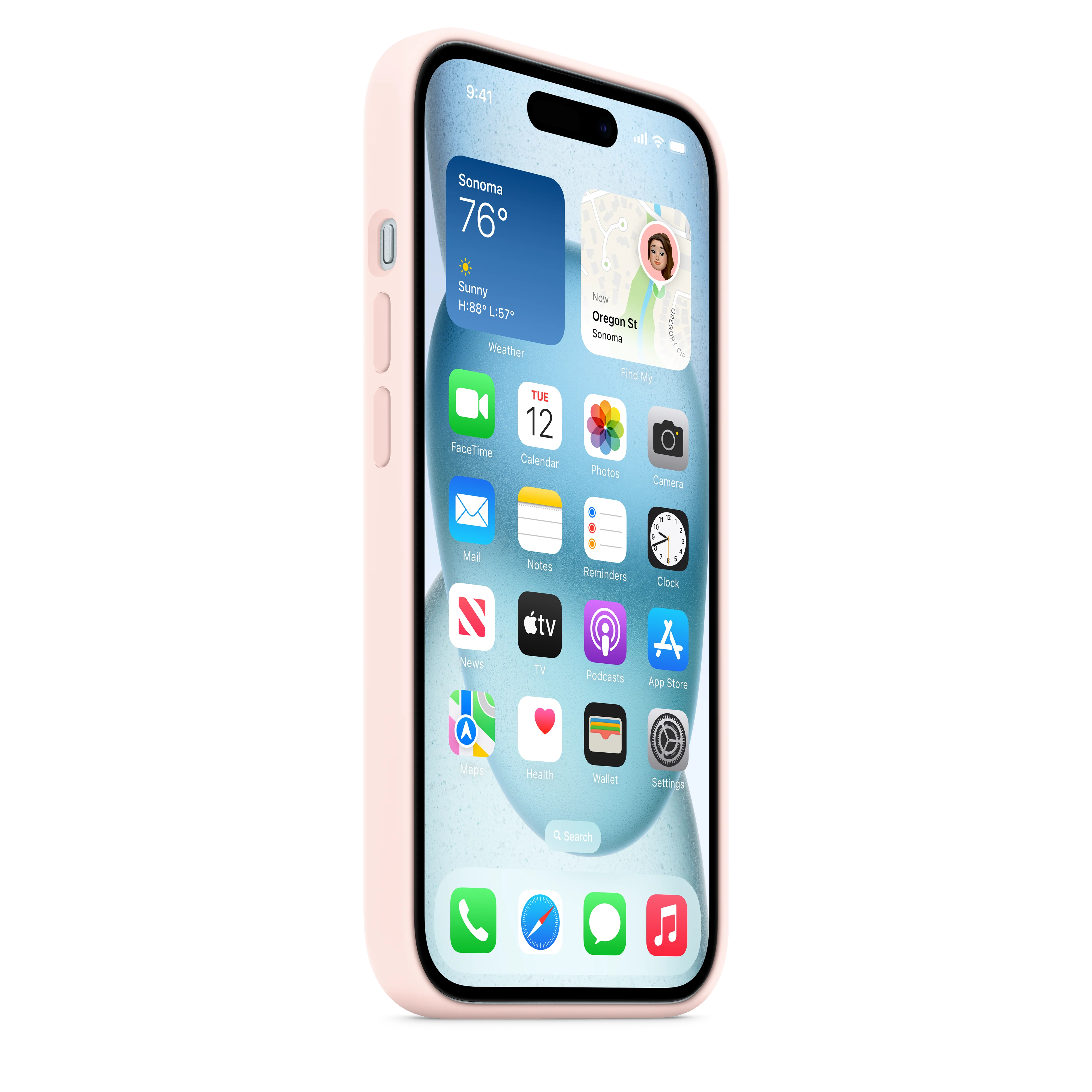 Capa em silicone com MagSafe para iPhone 15 - Rosa-claro - Image 7