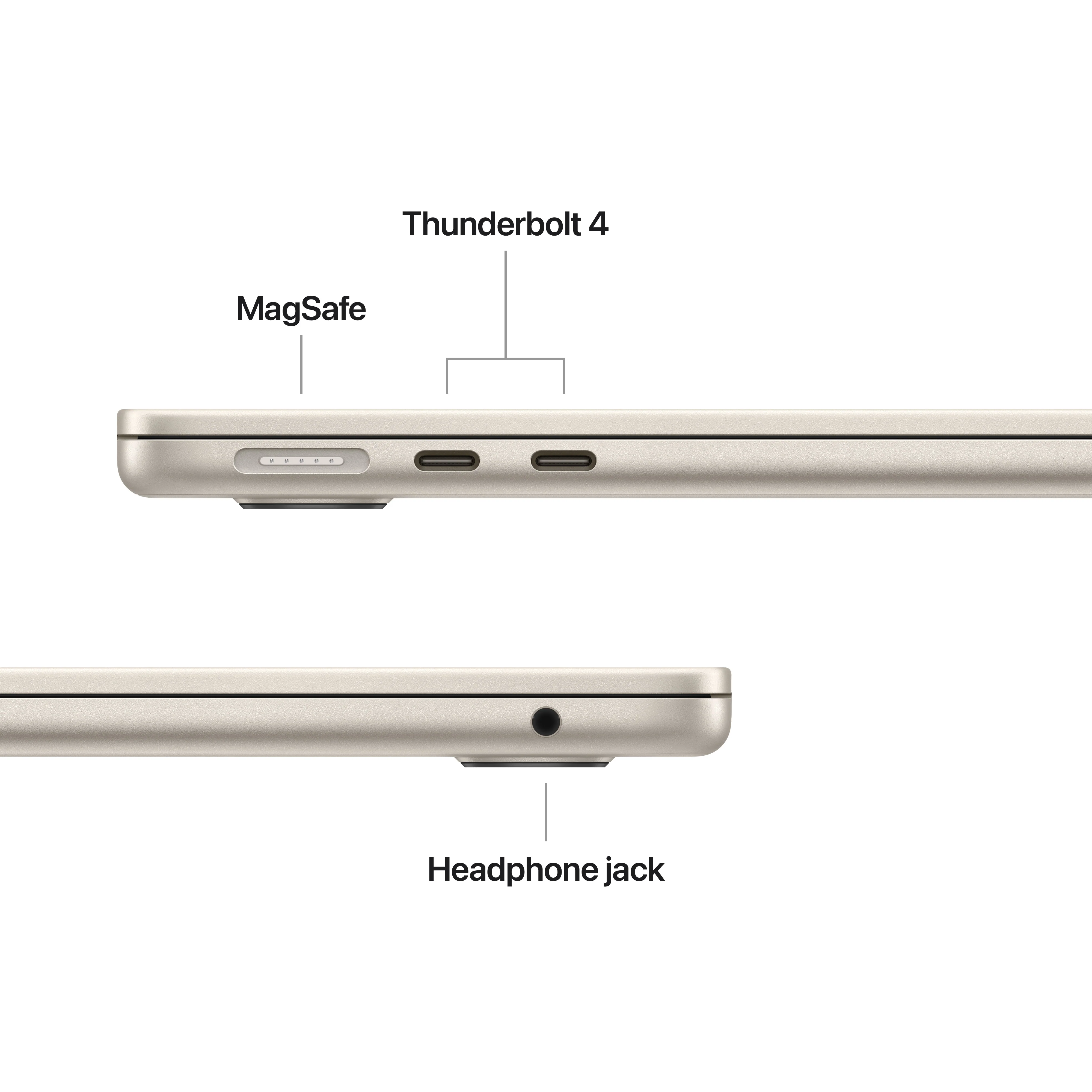 MacBook Air de 13 polegadas: Processador M4 da Apple com CPU 10-core e GPU 8-core, 256 GB SSD - Luz das estrelas - Image 7