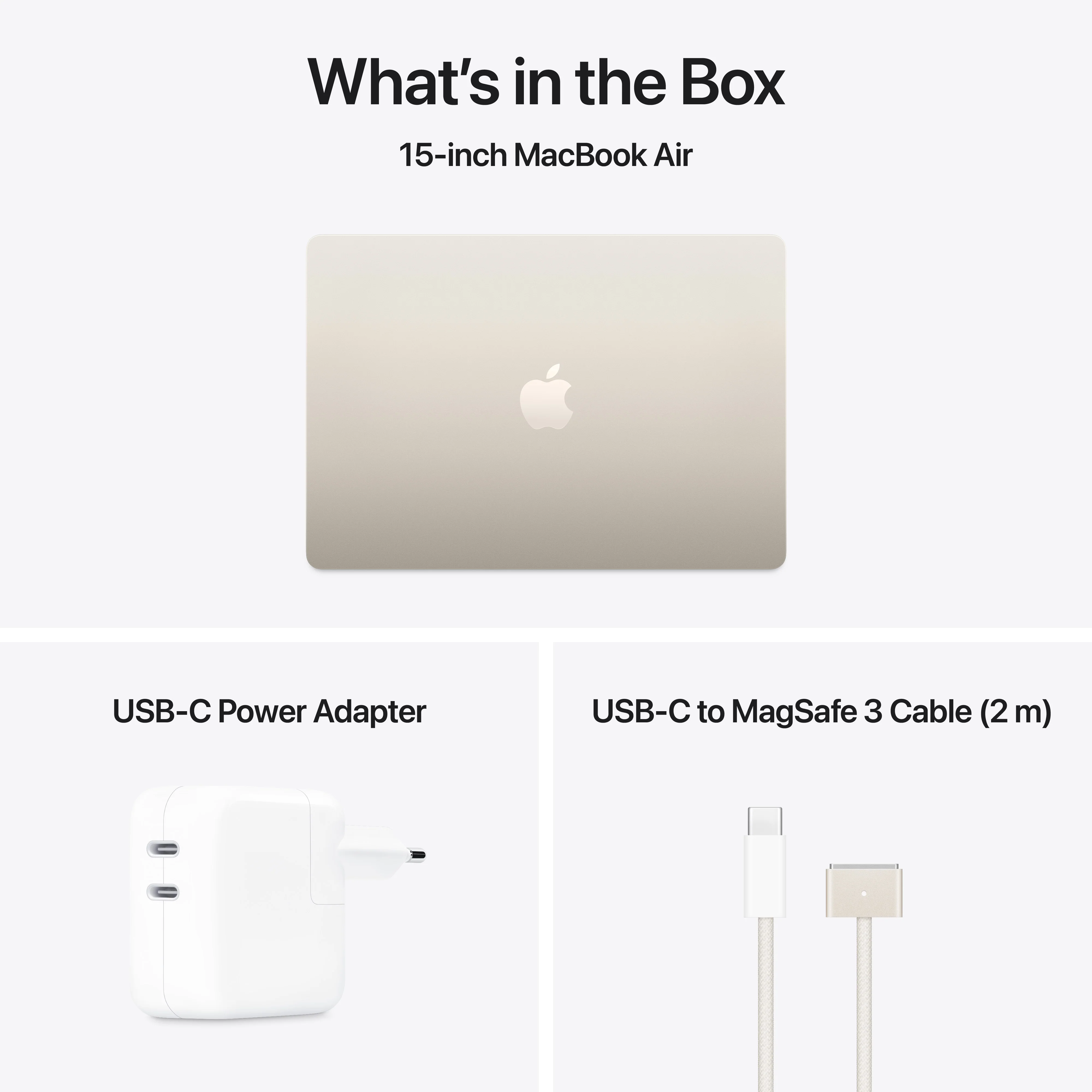 MacBook Air de 15 polegadas: Processador M4 da Apple com CPU 10-core e GPU 10-core, 256 GB SSD - Luz das estrelas - Image 11