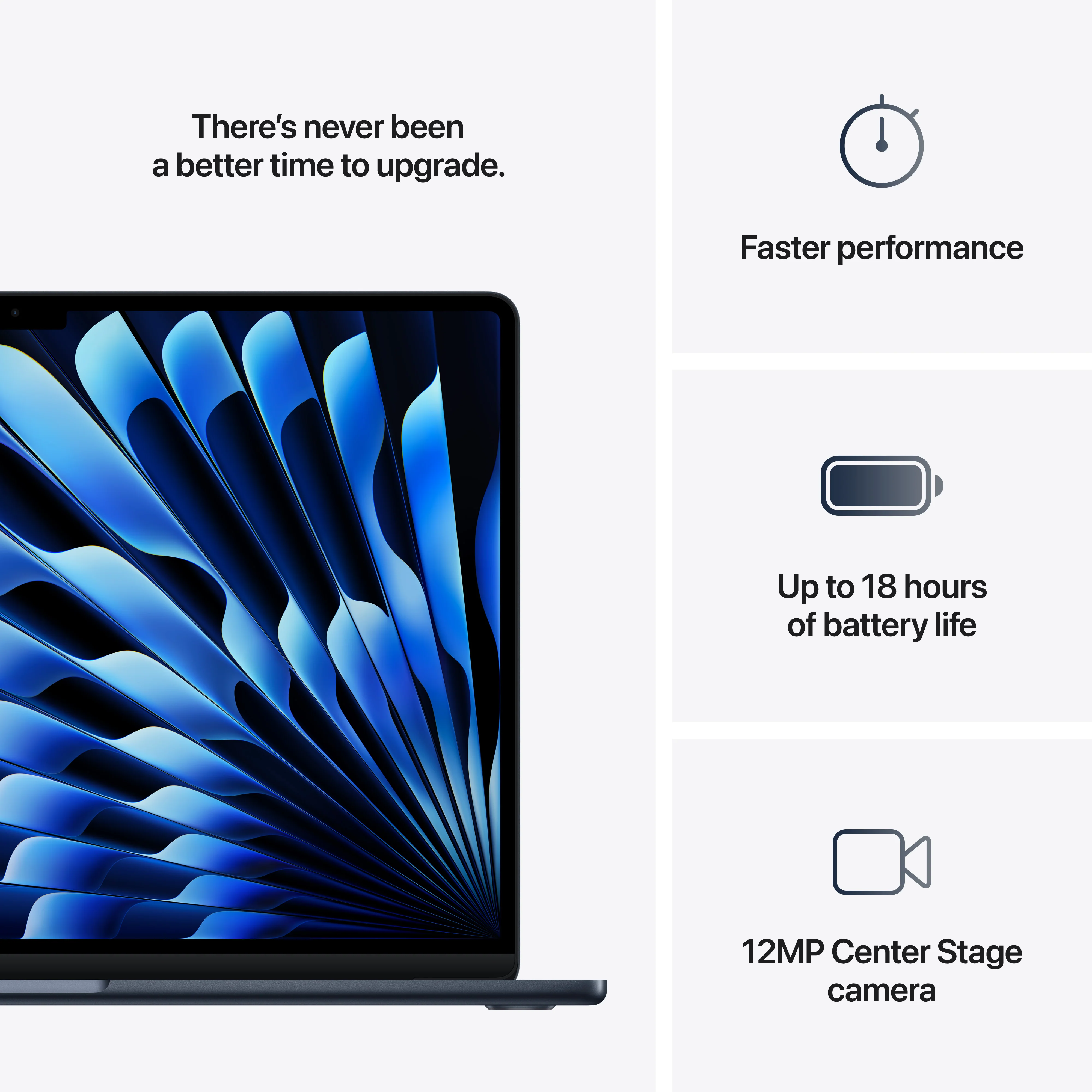 MacBook Air de 15 polegadas: Processador M4 da Apple com CPU 10-core e GPU 10-core, 256 GB SSD - Meia-noite - Image 10