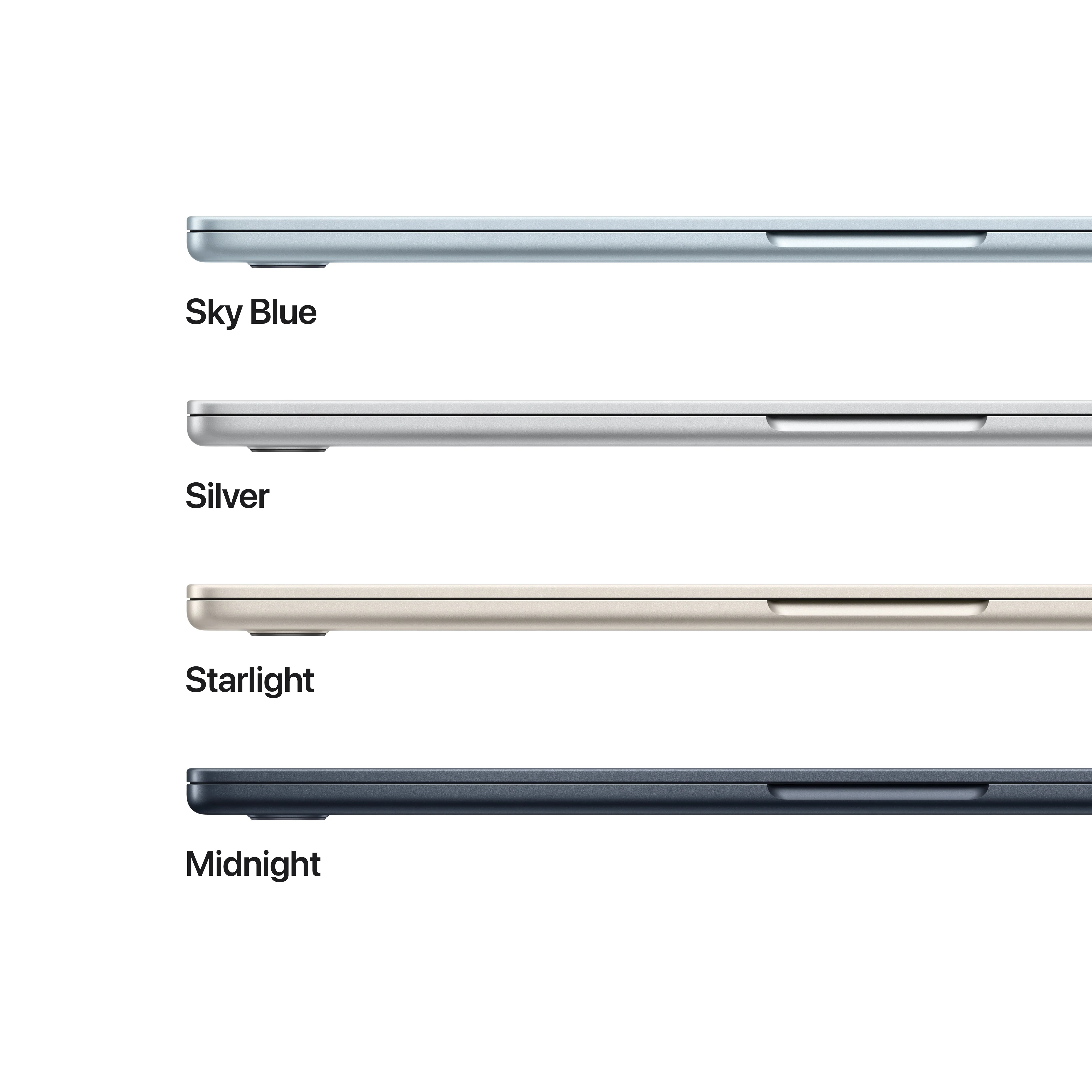 MacBook Air de 15 polegadas: Processador M4 da Apple com CPU 10-core e GPU 10-core, 256 GB SSD - Meia-noite - Image 3