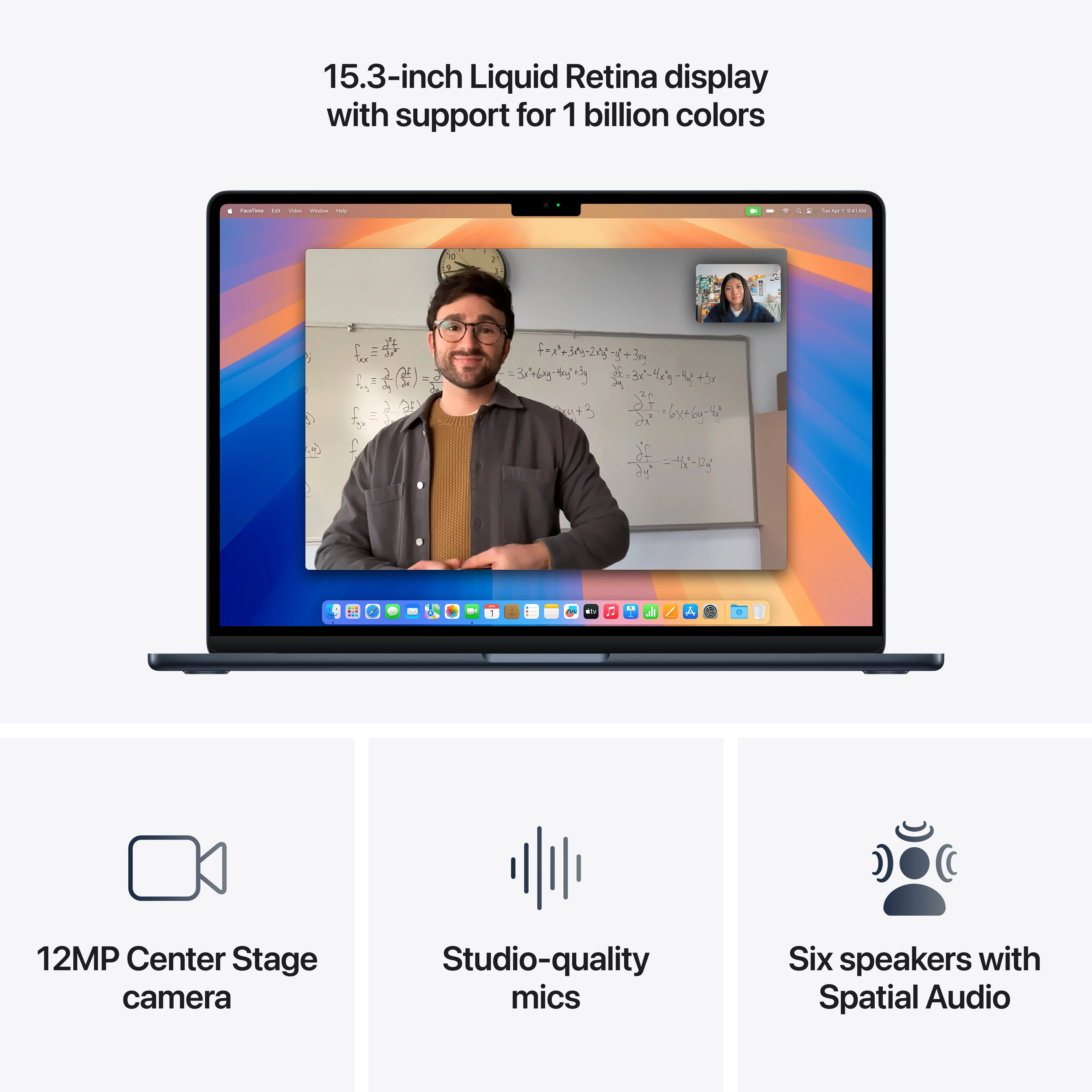 MacBook Air de 15 polegadas: Processador M4 da Apple com CPU 10-core e GPU 10-core, 256 GB SSD - Meia-noite - Image 5
