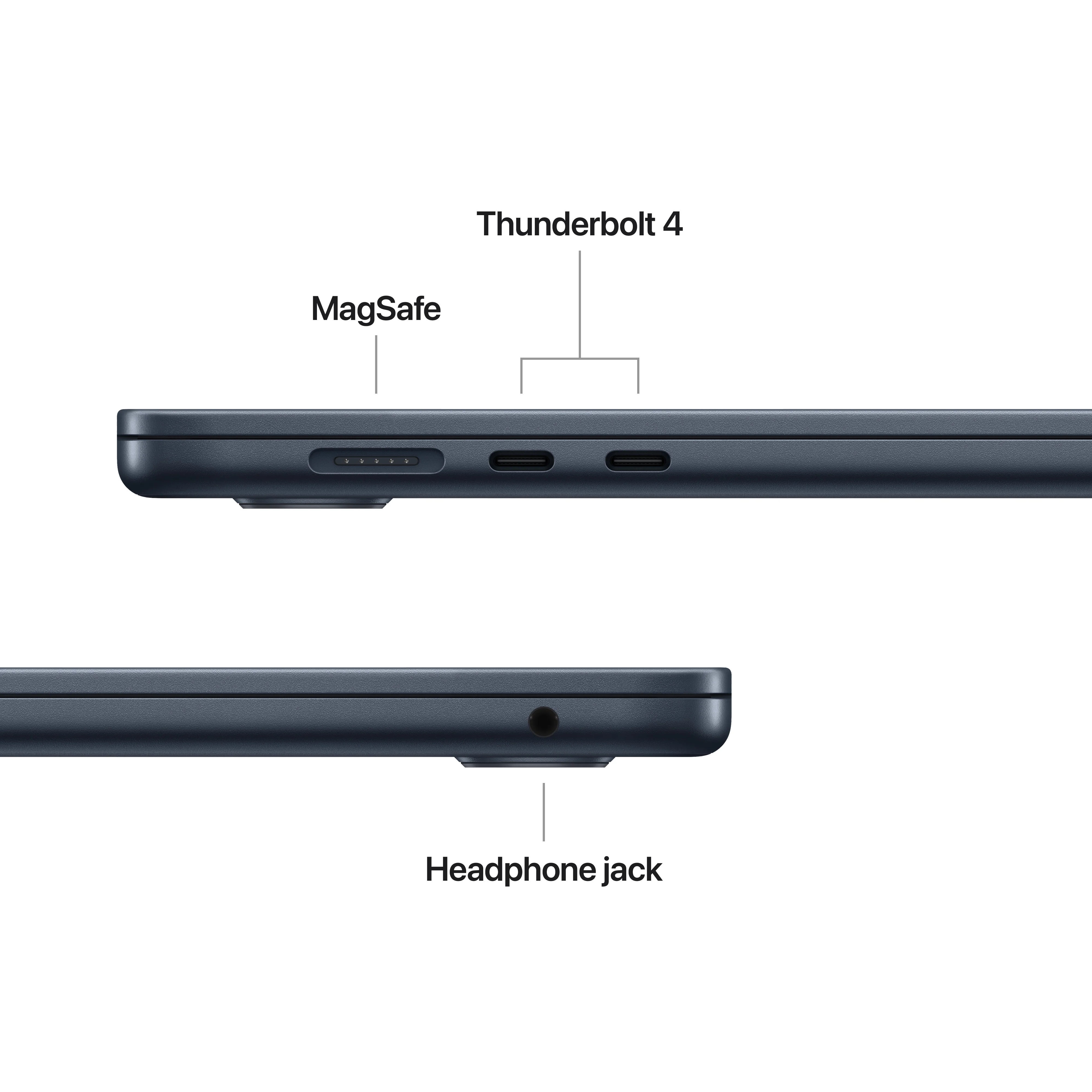 MacBook Air de 15 polegadas: Processador M4 da Apple com CPU 10-core e GPU 10-core, 256 GB SSD - Meia-noite - Image 7