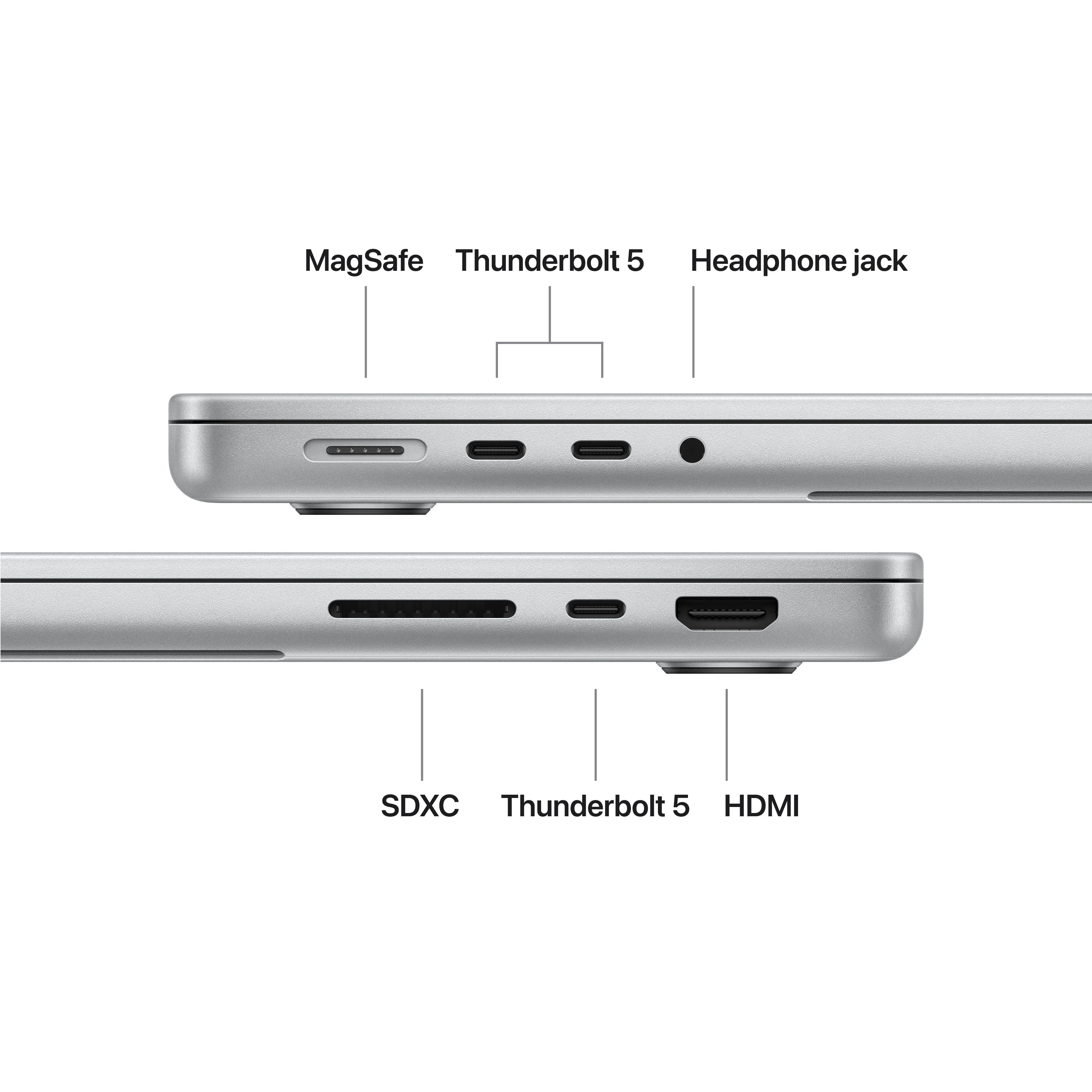MacBook Pro de 14 polegadas: Processador M5 Pro da Apple com CPU 15‑Core e GPU 16‑Core, 2 TB SSD - Prateado - Image 7