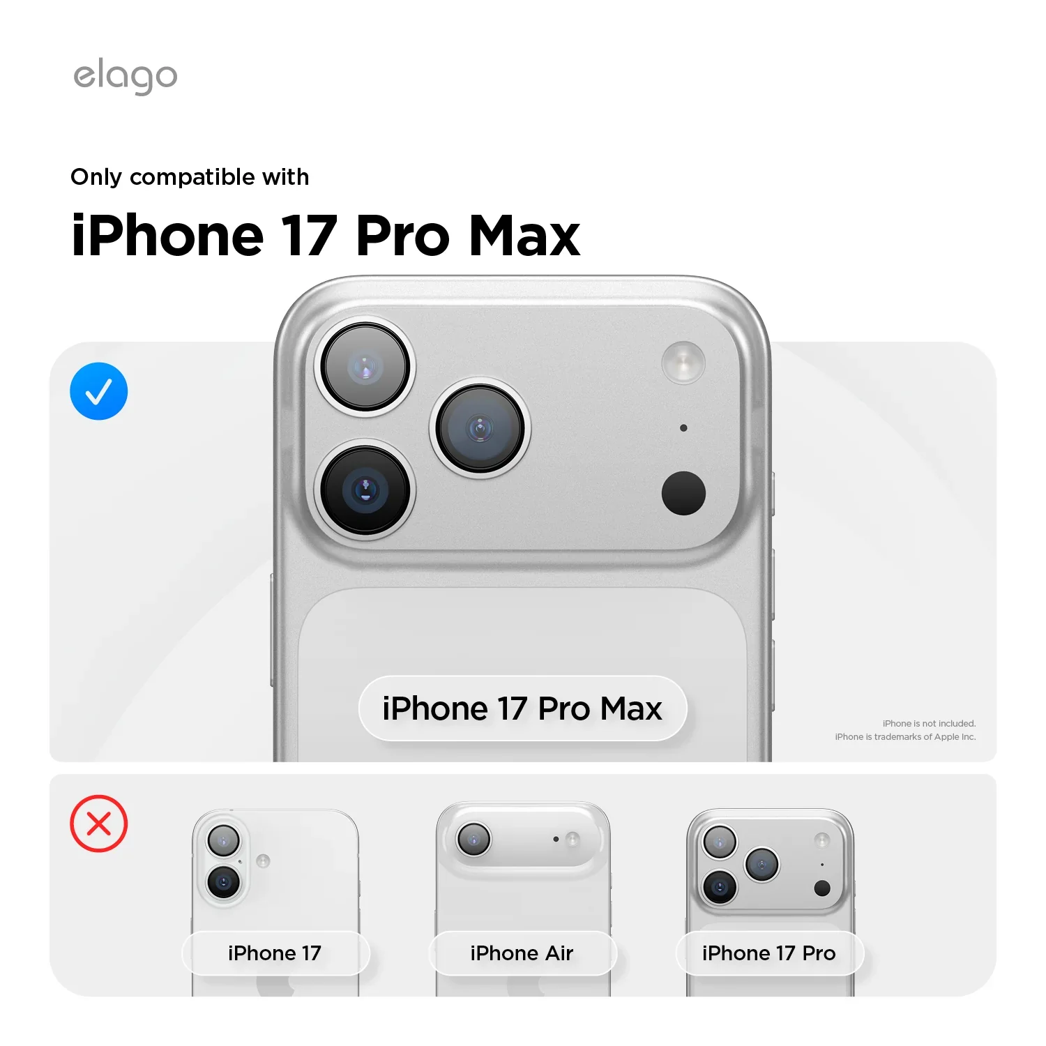 Capa Elago Magnetic Silicone iPhone 17 Pro Max Clear - Image 4