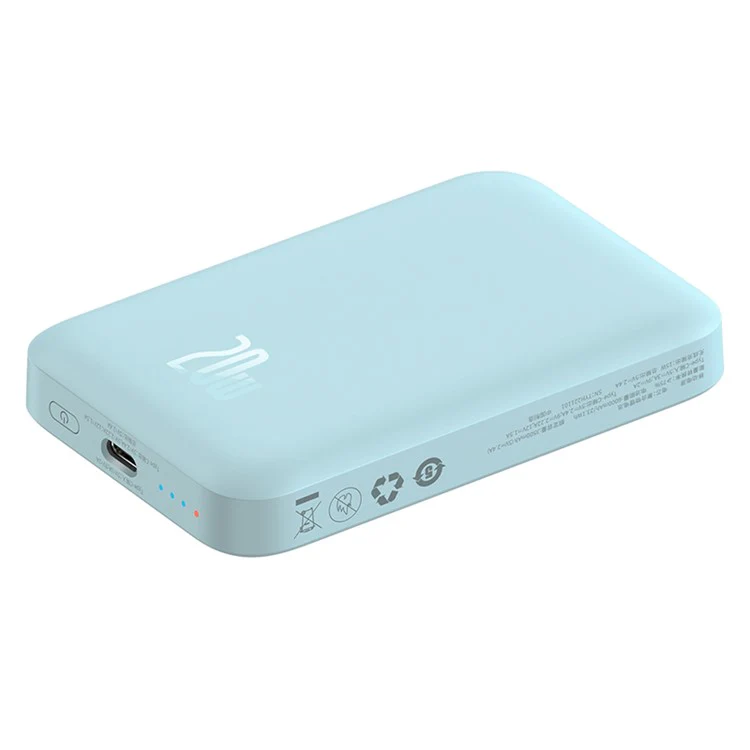PowerBank Baseus Magnetic Mini Wireless Fast Charge 2022, 6000Mah 20W Azul - Image 5