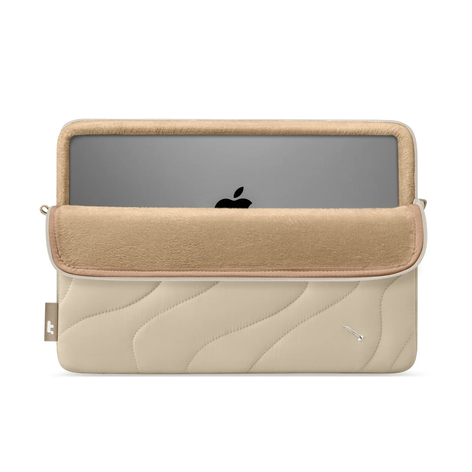 Sleeve Tomtoc Terra-A27 Puffy for 13 Inch MacBook Natural Sand - Image 2