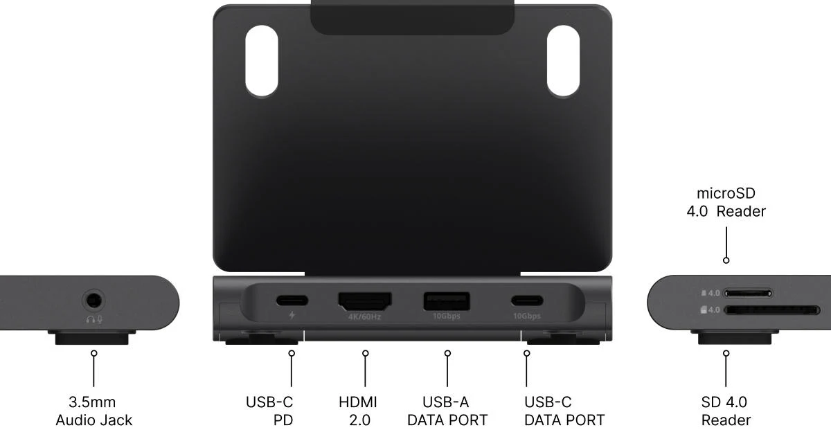 Stand para iPad Satechi OntheGo Foldable StandHub - Image 12