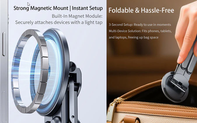 Suporte Magsafe Ofkoz Multi Functional Stand (Travel Portable Stand with Magsafe Magnet) - Image 4