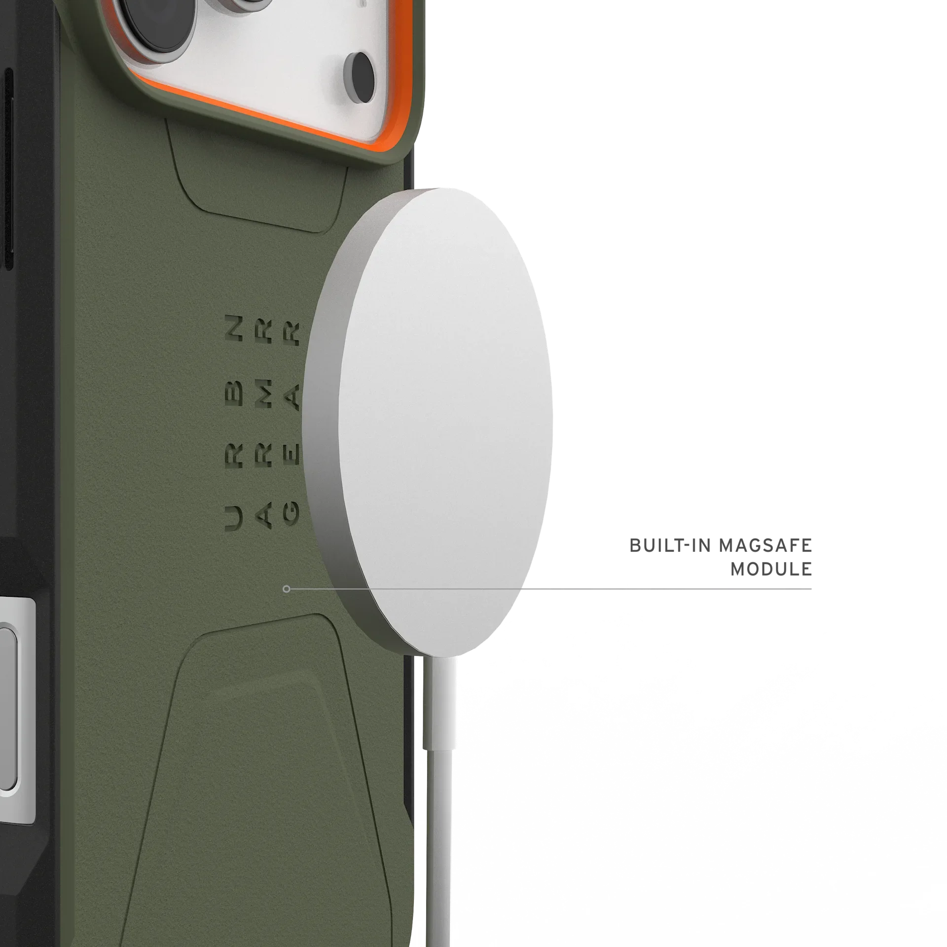 Capa UAG iPhone 17 Pro Max Civilian MagSafe Olive/Orange - Image 4