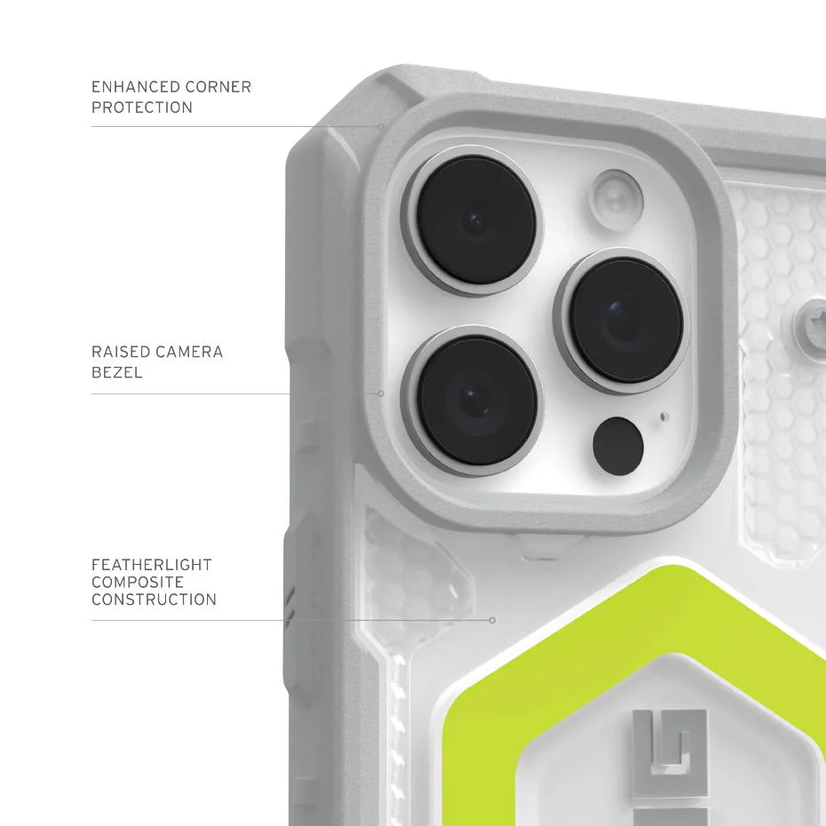 Capa UAG Pathfinder Clear Magsafe iPhone 16 Pro (act neon) - Image 6