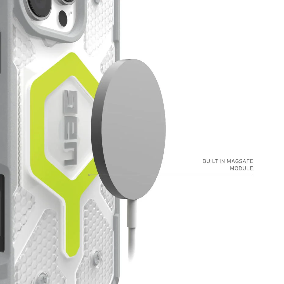 Capa UAG Pathfinder Clear Magsafe iPhone 16 Pro (act neon) - Image 7