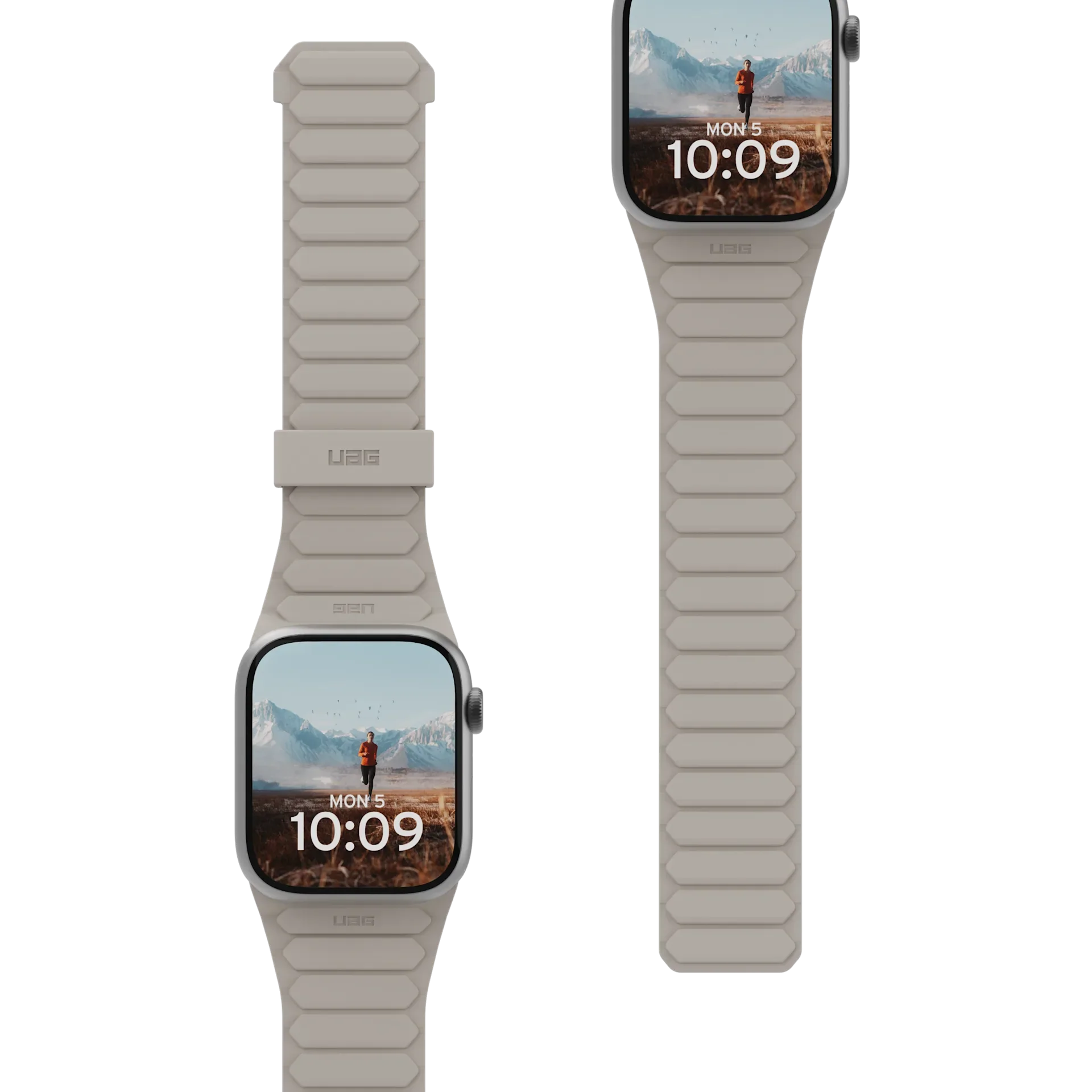 Bracelete UAG Watch 49/45/44/42 Pathfinder Black/Titanium - Image 4